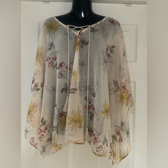 Maurices Tops - Maurice’s Sheer Cape Top